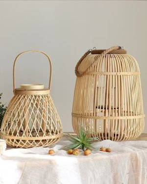 Bamboo Cage Basket, Storage Basket